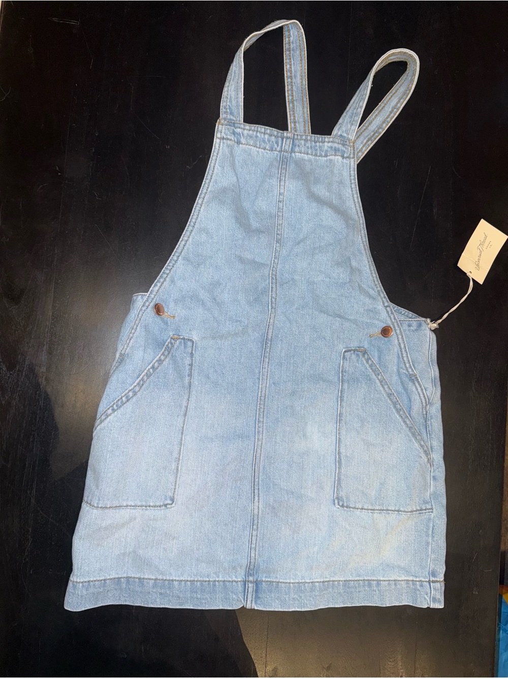 Universal Thread Light Blue Denim Pinafore Dress for Girls
